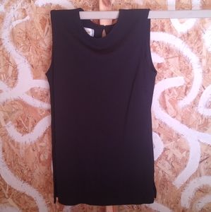 Talbot's Petite Black Sleeveless Top